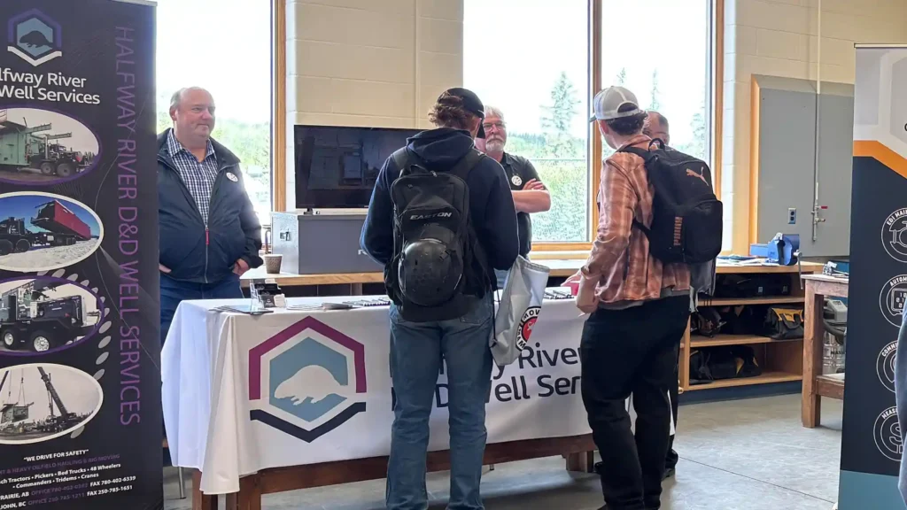 Busy expo table